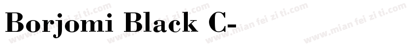 Borjomi Black C字体转换